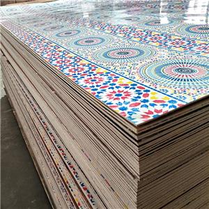 1.6mm-25mm Flower Color Paper Overlay Plywood for Wall Panel