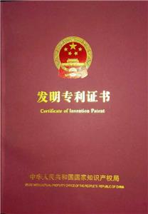 Certificato di brevetto di invenzione Taiye