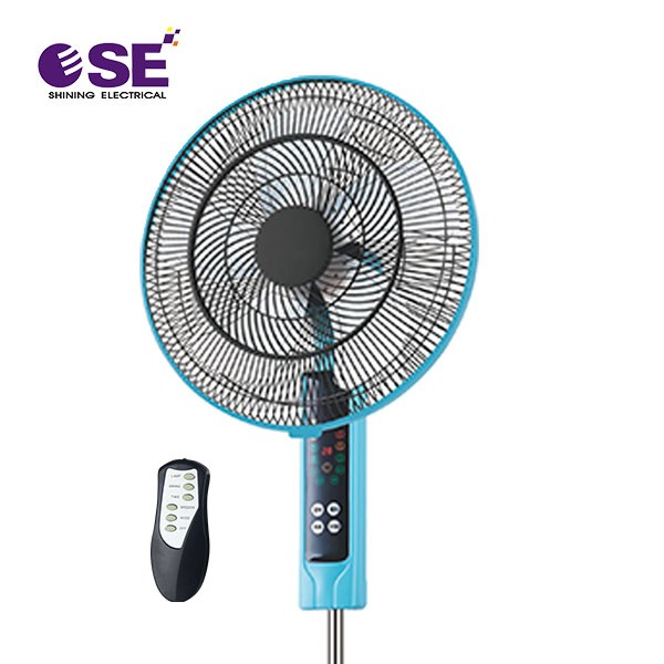 Summer Color Matching 16 Inch Modern Touch Screen Stand Fan With Remote Control