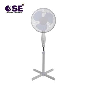 16 Inch White Color Cheap Household Use Standing Fan With 4 Button