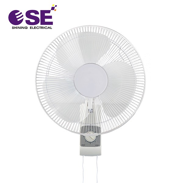 Pure White DIY Room Oscillating Wall Mounted Fan With Timer