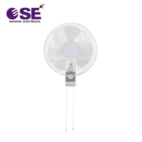 Pure White DIY Room Oscillating Wall Mounted Fan With Timer