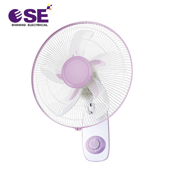 Soft Pink 16 Inch Wall Workstation Fan With Timer