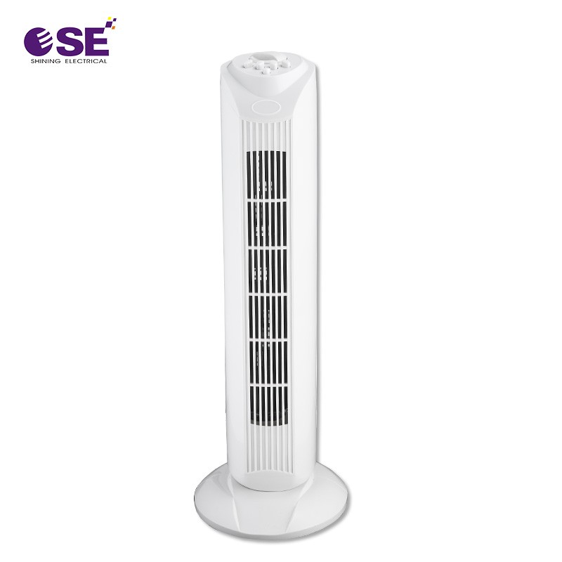 Alu Motor ABS Body 90 Degree Swing Tower Fan With Remote Control