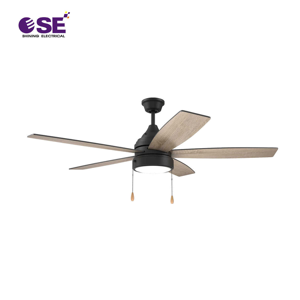 52 inch Plywood blade full copper motor decorate ceiling fans with Pull chain control