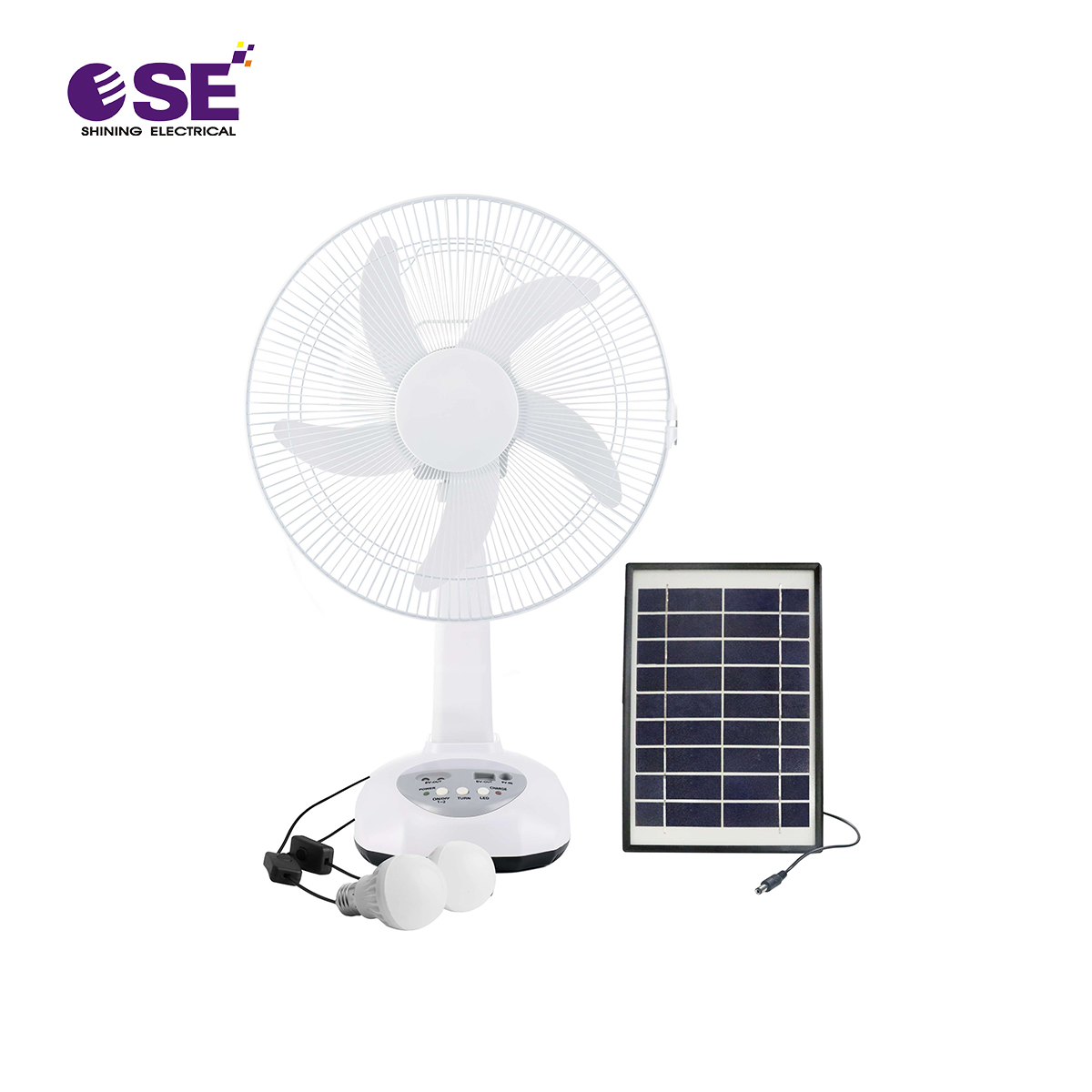 Solar fan set