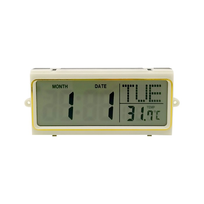 Piezas de reloj LCD Reloj de calendario con temperatura