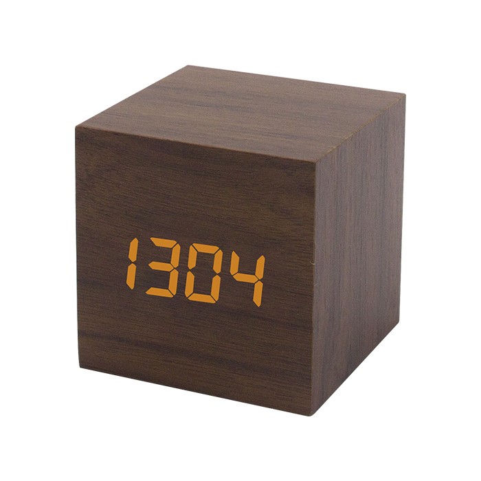 Hot Selling Wooden LED Alarm Clock Voice Controll