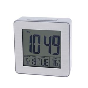 Reloj despertador con calendario LCD con luz de fondo