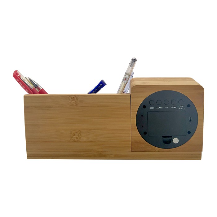 Multifunctional LED Digital Desktop Alarm Clock With Pen Holder