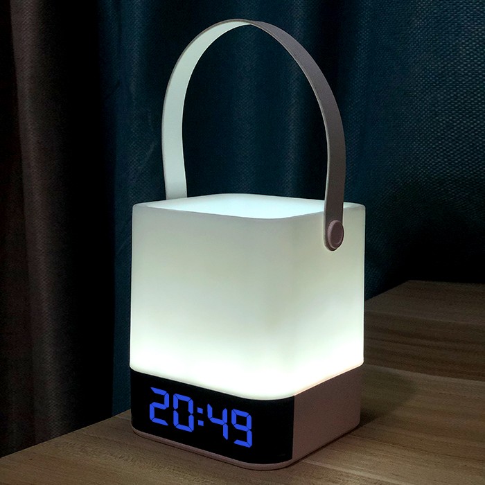 Sveglia con luce notturna a LED per bambini Controllo touch con ricarica USB