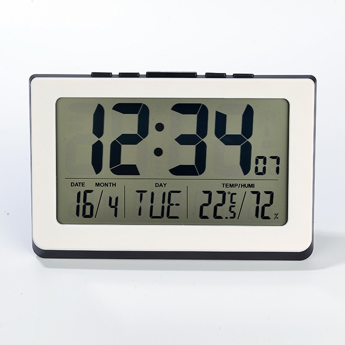 Digitalanzeige Funkuhr Digitaluhr LED Wecker Tischuhr Luftfeuchtigkeit LCD NEU 
