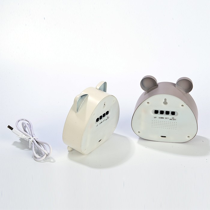 Mouse Shape Student LED Alarm Clock Tabe Clock Gift