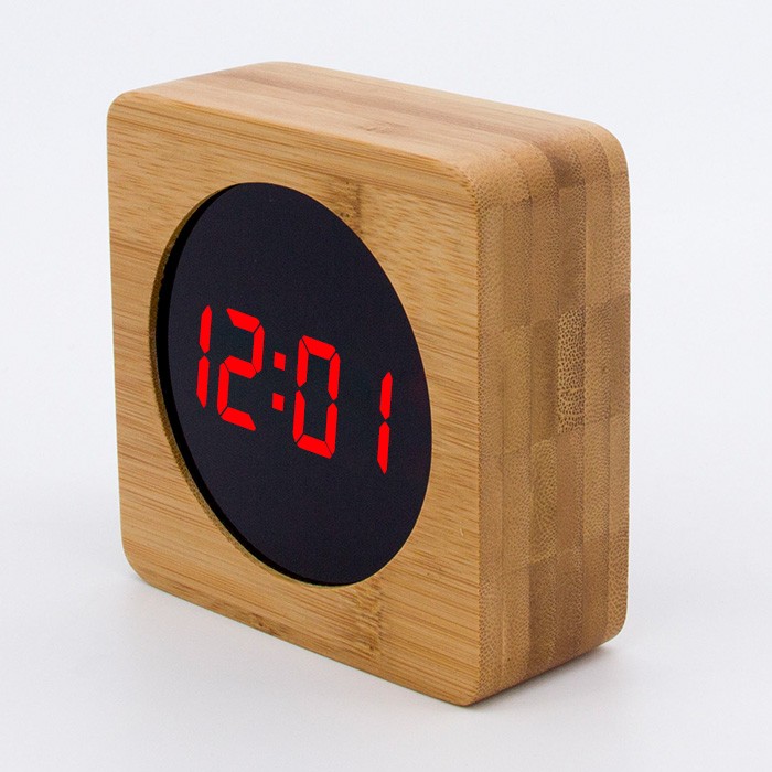 Китай Завод часов оптовый бамбуковый светодиодный будильник цифровые настольные часы, производитель
