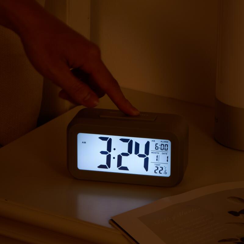clock manufacturer LCD Digital Display Alarm Table Clock With Backlight