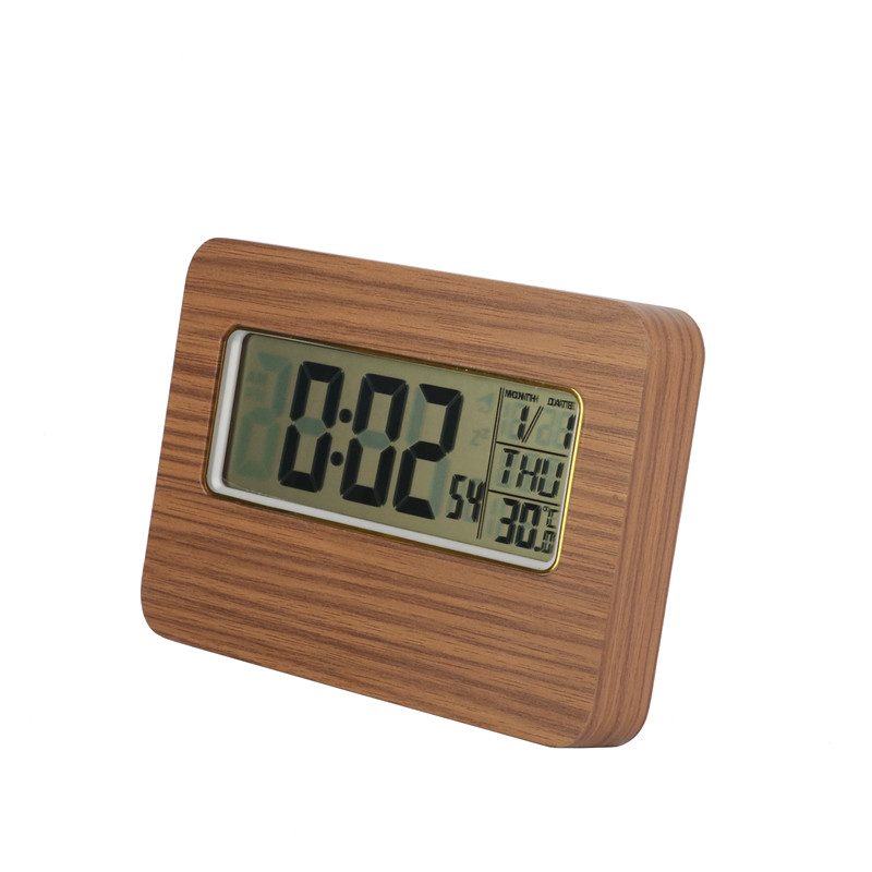 Китайская фабрика часов ЖК-календарь деревянные часы