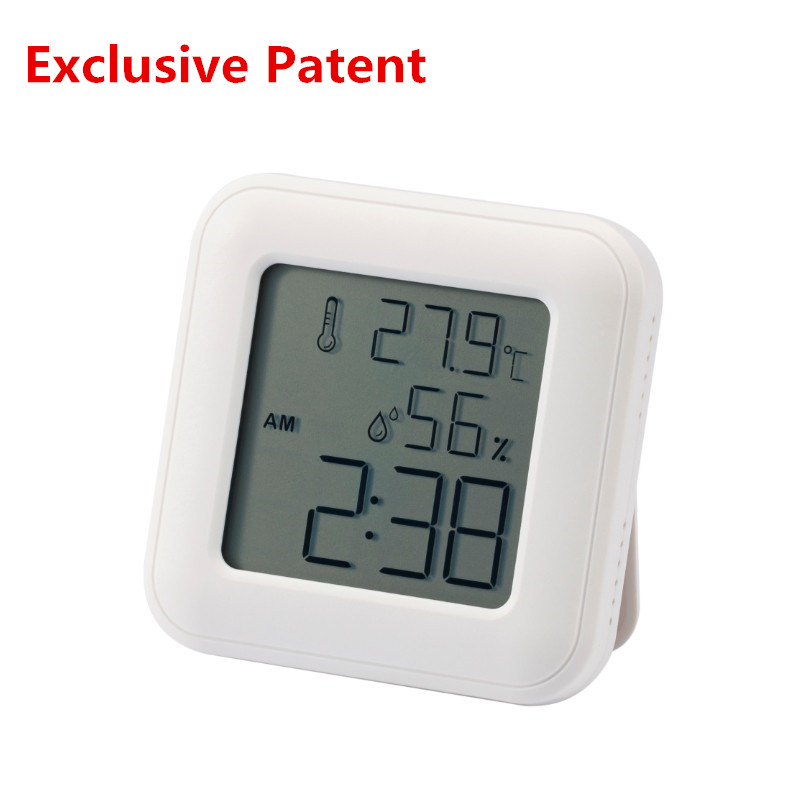 Higrotermógrafo digital del reloj de la temperatura de la humedad del LCD de las ventas del fabricante de China