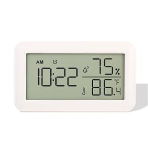 Nuevo despertador LCD vendedor caliente de Amazon de la fábrica de China con temperatura y humedad