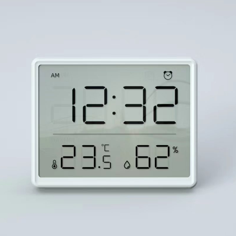Despertador lcd de fábrica de relojes de China con sensor de temperatura y humedad