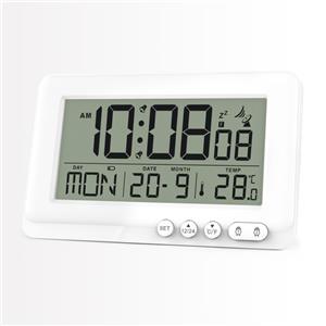 Clock factory supply lcd radio controlled clock with backlight