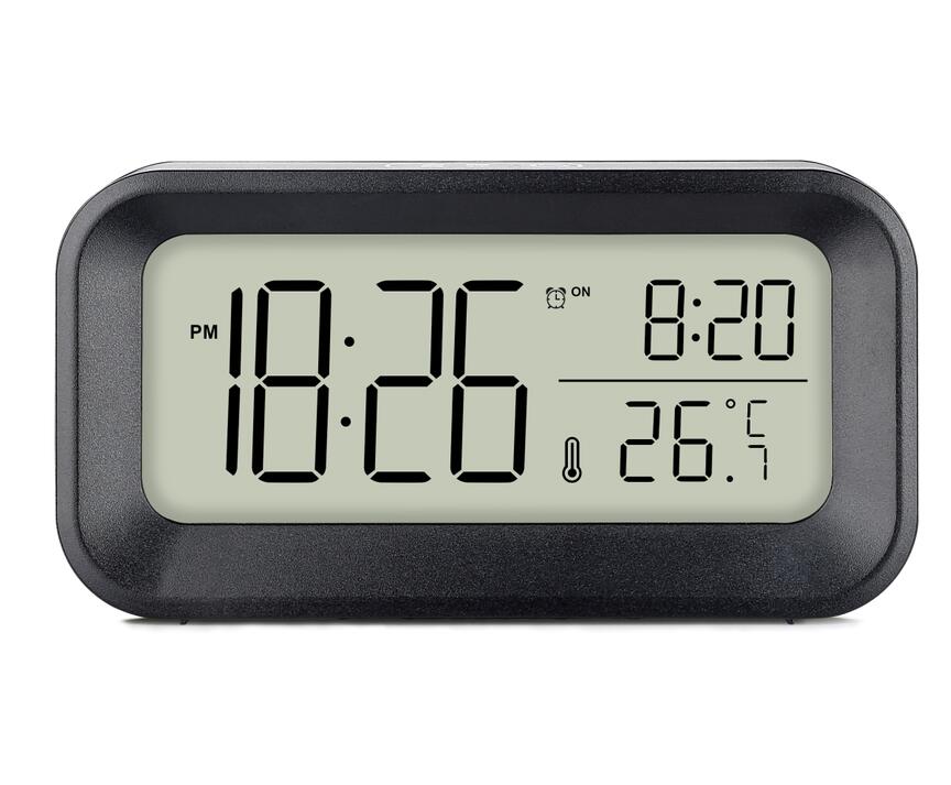 China clock factory lcd alarm clock table clock with backlight