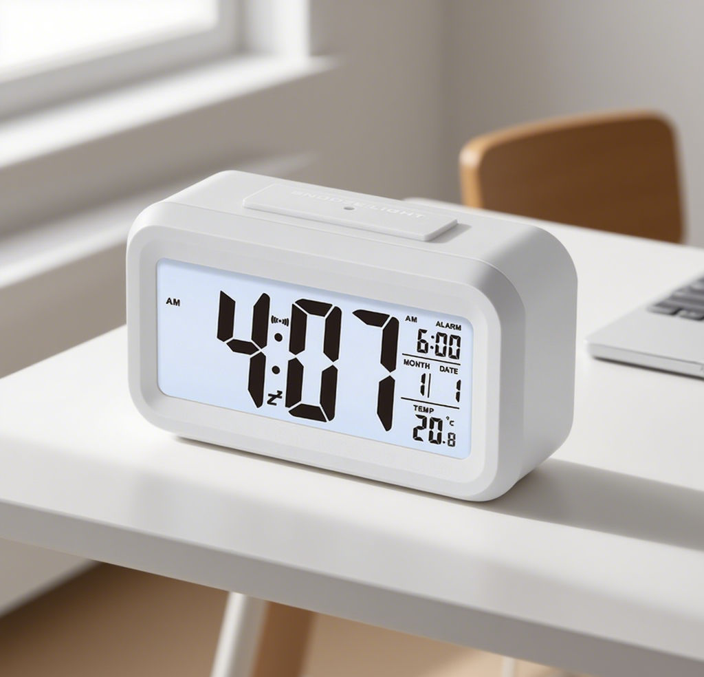 lcd table clock