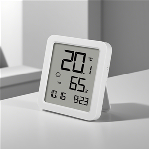 Room thermometer, indoor humidity meter, digital temperature and humidity sensor monitor are suitable for home offices, pets and plants.