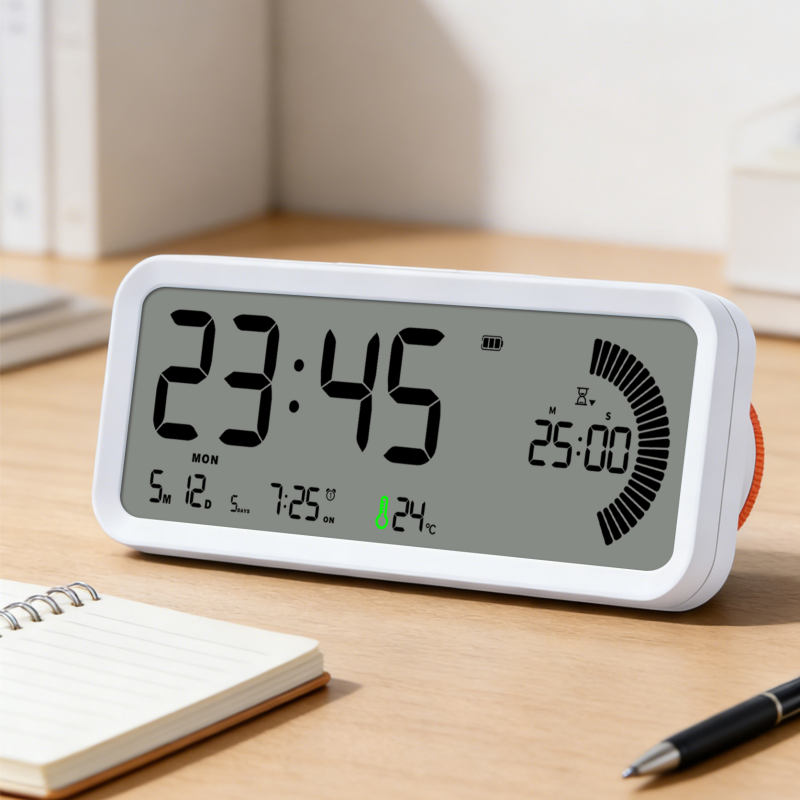 Factory supply New LCD digital visual timer multifunctional LCD alarm clock with count down timer