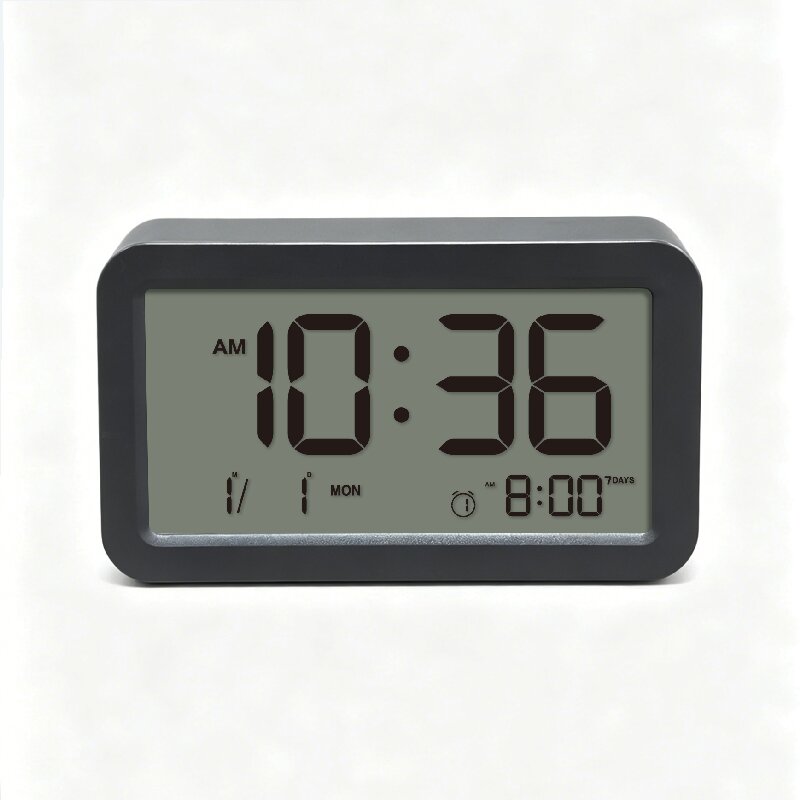 China clock factory Mini LCD table alarm clock simple functions digital student clock