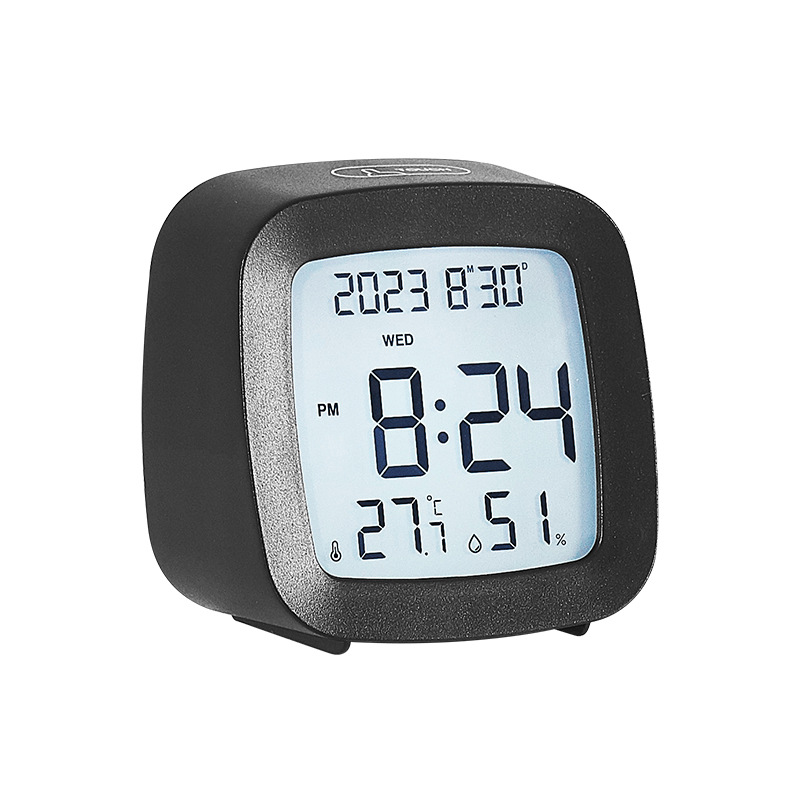 New LCD alarm clock with temperature and humidity touch backlight table alarm clock