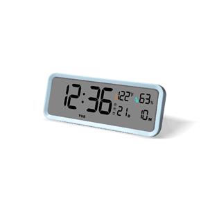 China factory LCD alarm clock with backlight rotating clock digital table clock