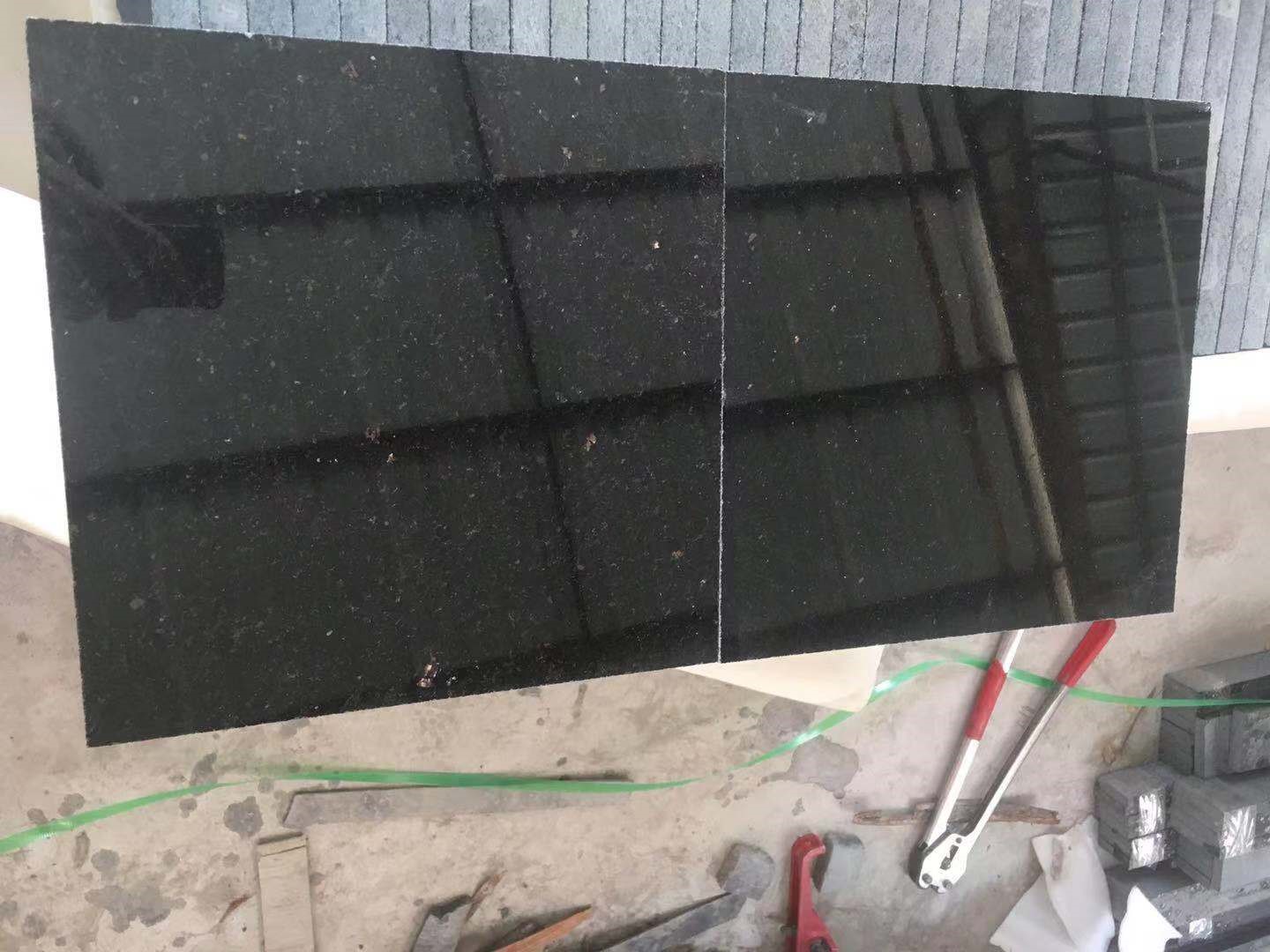 Indian Black Galaxy Granite Tile