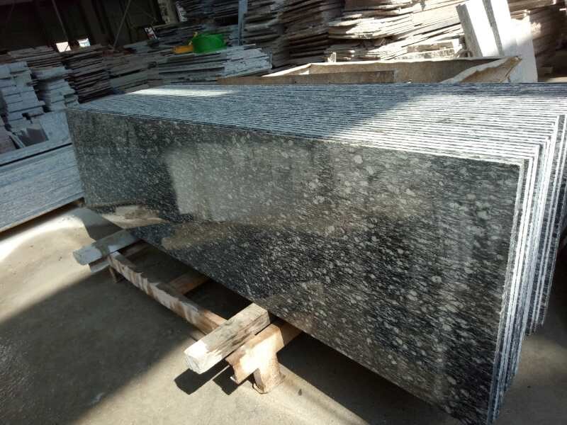 Polished White Granite Step