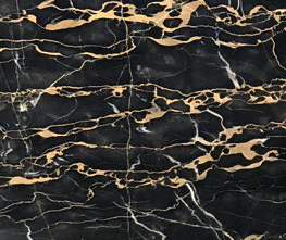 Italian Black Portoro Marble Slab Tile