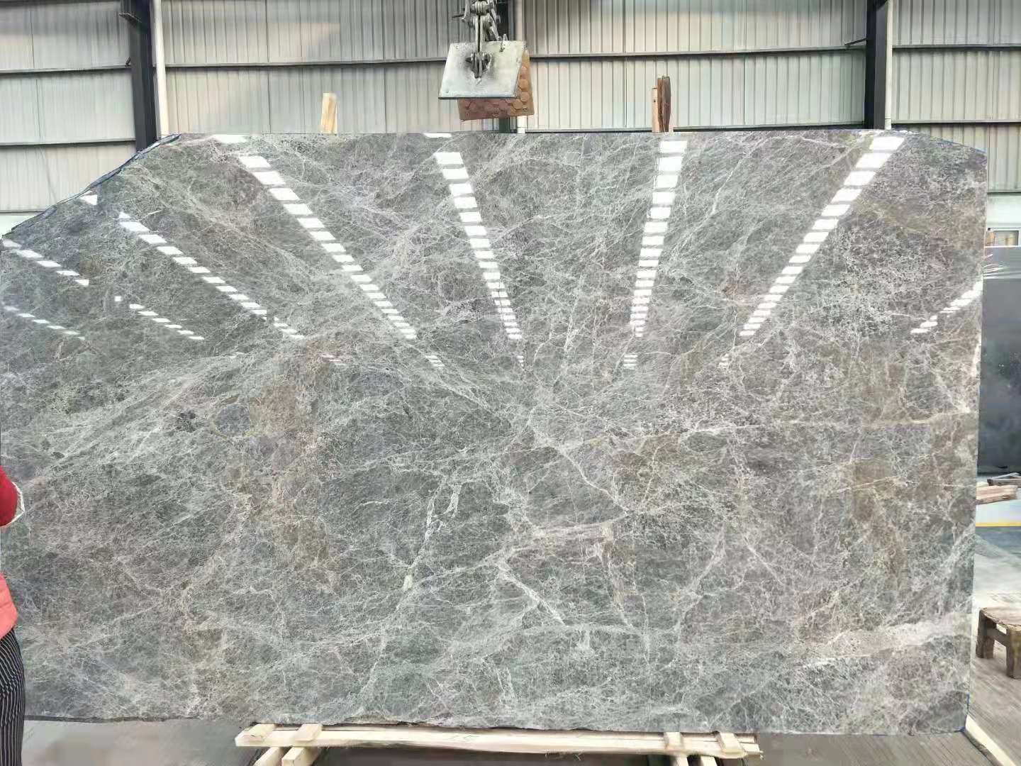 Silver Grey Marble Floor Tile