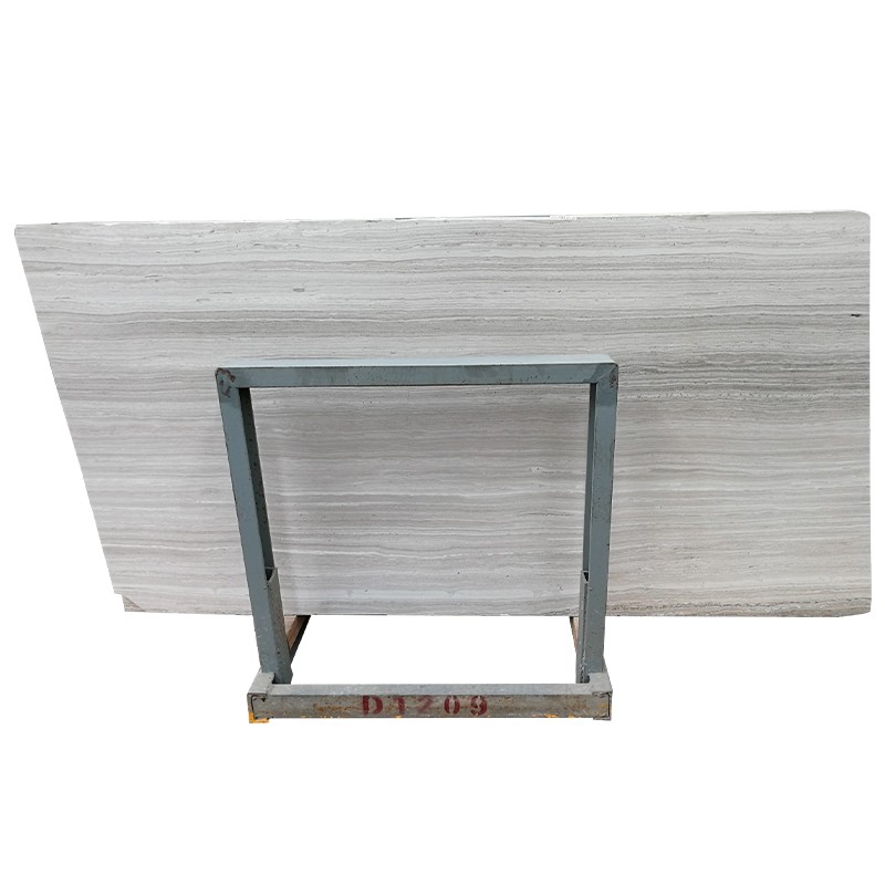 Натуральная полированная белая деревянная мраморная плитка