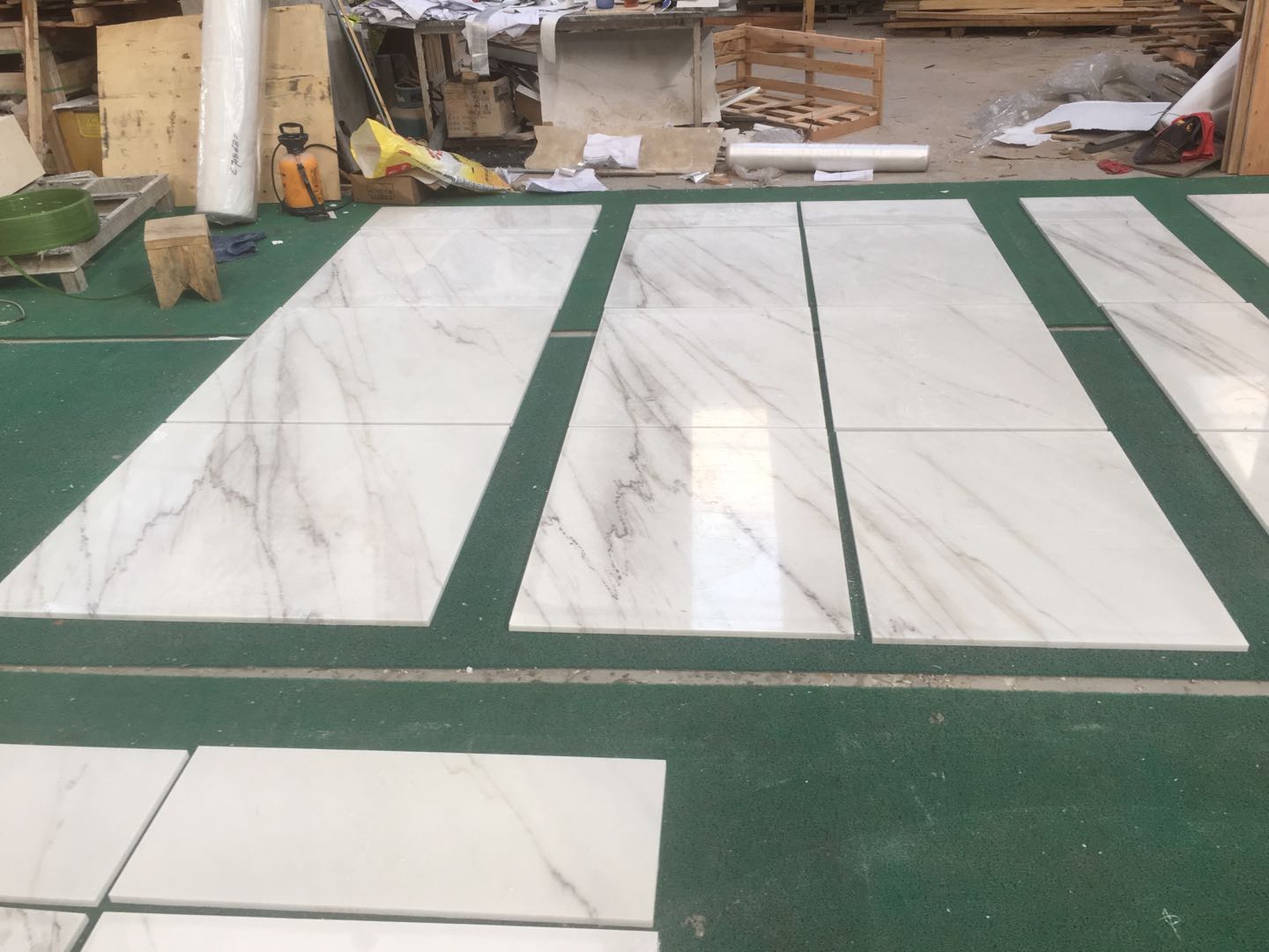 bookmatch white marble