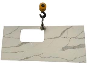 calacatta quartz vanity top