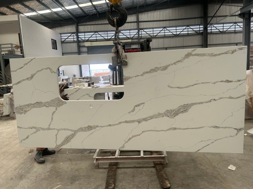 calacatta quartz vanity top