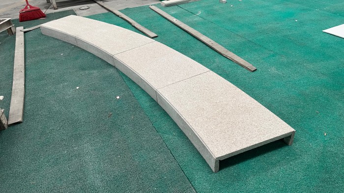 pink granite cladding