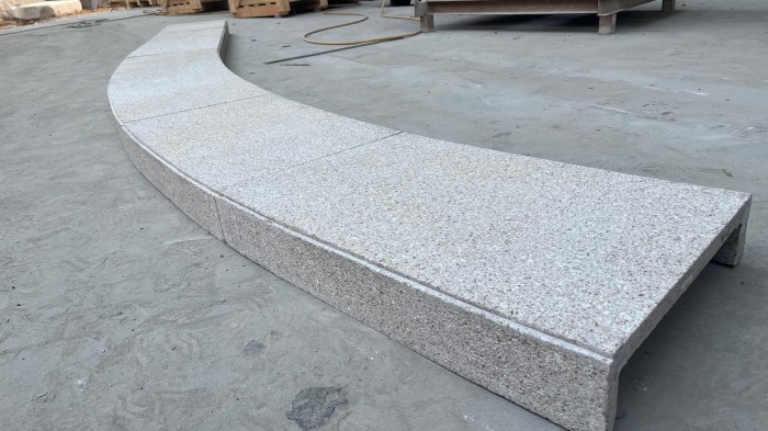 pink granite cladding