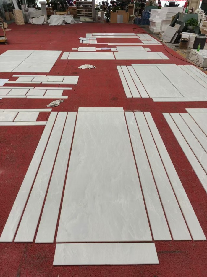 Alpine White Marble honed