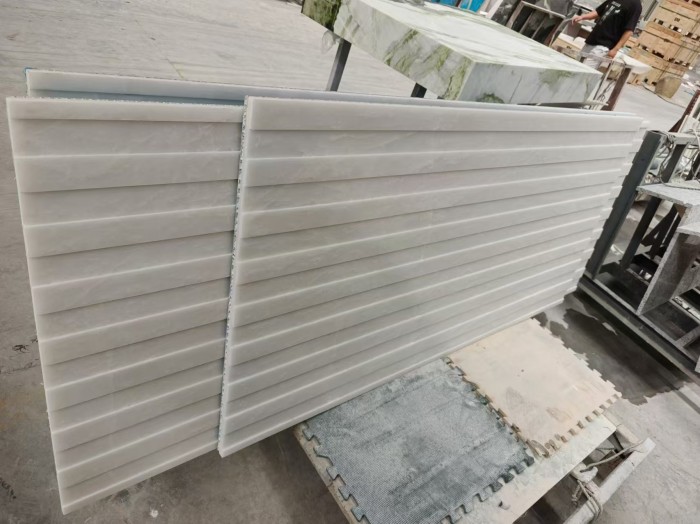Alpine White Marble honed