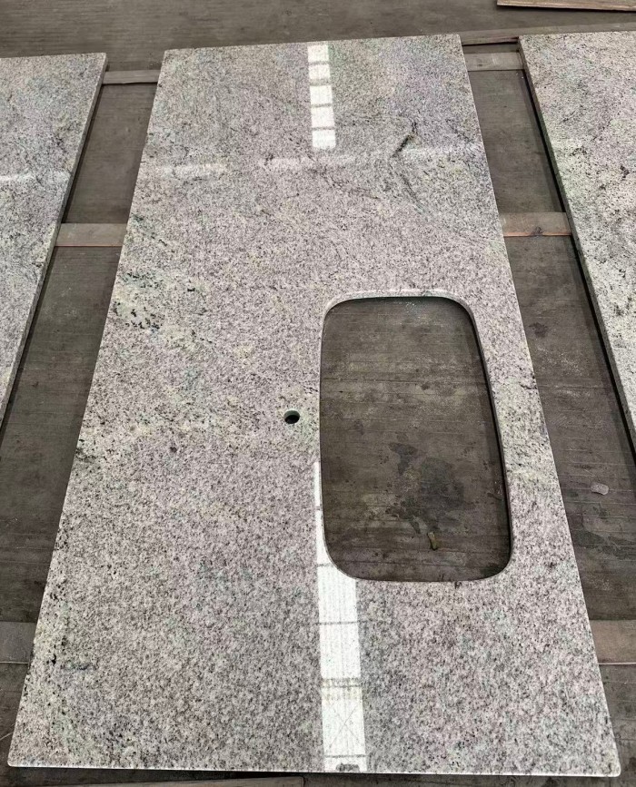 Kashmiri White granite kitchen top design