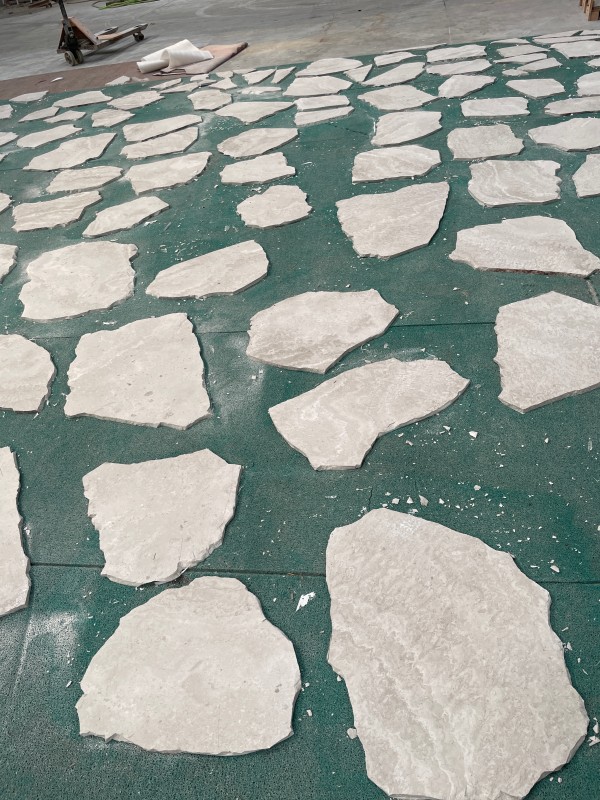 white limestone Irregular Broken Pattern