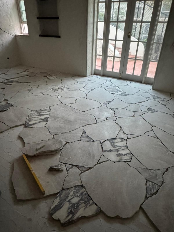 white limestone Irregular Broken Pattern