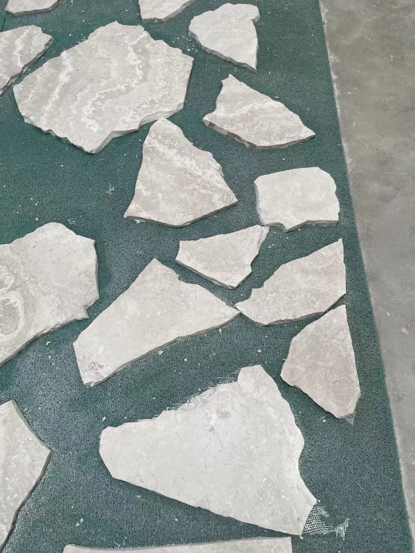 white limestone Irregular Broken Pattern