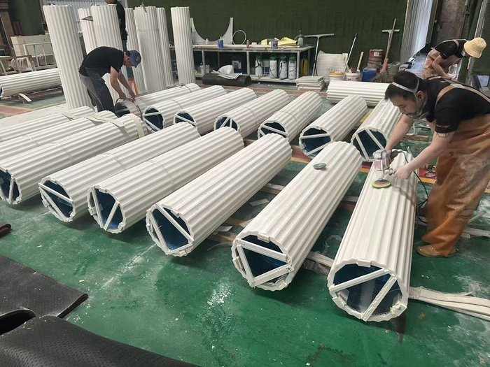 White Fluted Columns for Villa Construction | Doric White Fluted Columns for Villa Construction | Doric