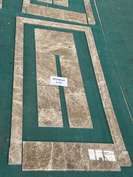 Emperador Light Marble Window Casings | Natural Brown Stone Trim for Luxury Homes Emperador Light Marble Window Casings | Natural Brown Stone Trim for Luxury Homes