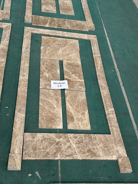 Emperador Light Marble Door Frames | Custom-Cut Natural Stone for Villa Construction Emperador Light Marble Door Frames | Custom-Cut Natural Stone for Villa Construction